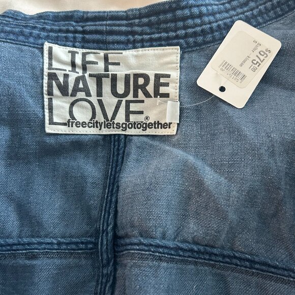 Freecity Blue Denim Open-Front Top - Picture 4 of 9